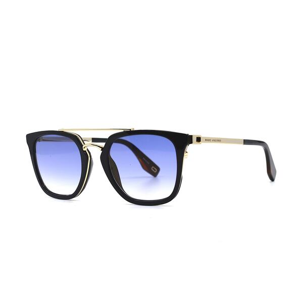 MARC JACOBS 270/S 807 GOLD/BLACK BLUE GRADIENT AUTHENTIC SUNGLASSES - Picture 1 of 12